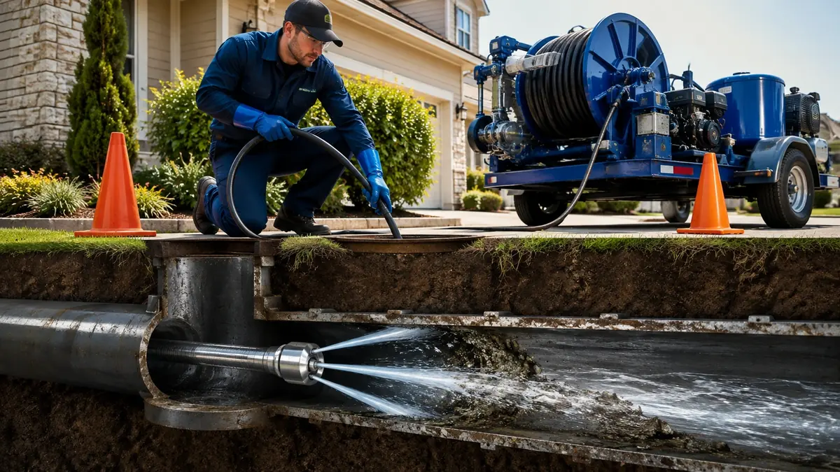 Main Sewer Line Hydro Jet Cleaning in Agoura Hills