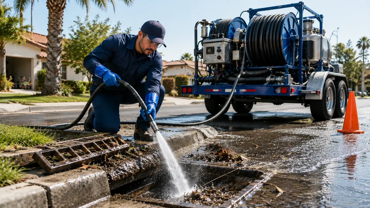 Storm Drain Hydro Jet Cleaning in Agoura Hills
