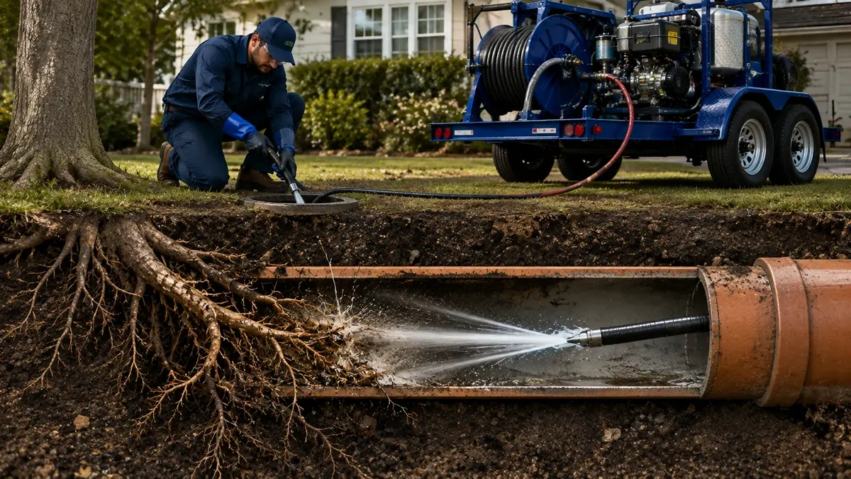 Tree Root Removal with Hydro Jetting in Agoura Hills